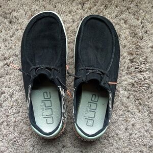 Hey Dude Women’s Black and Gray Loafers